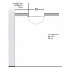Lavabo da incasso barocco in fire clay fatto a mano in Italia, Egeo Viadurini