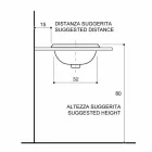 Lavabo da incasso tondo in fire clay e oro fatto in Italia, Otis Viadurini