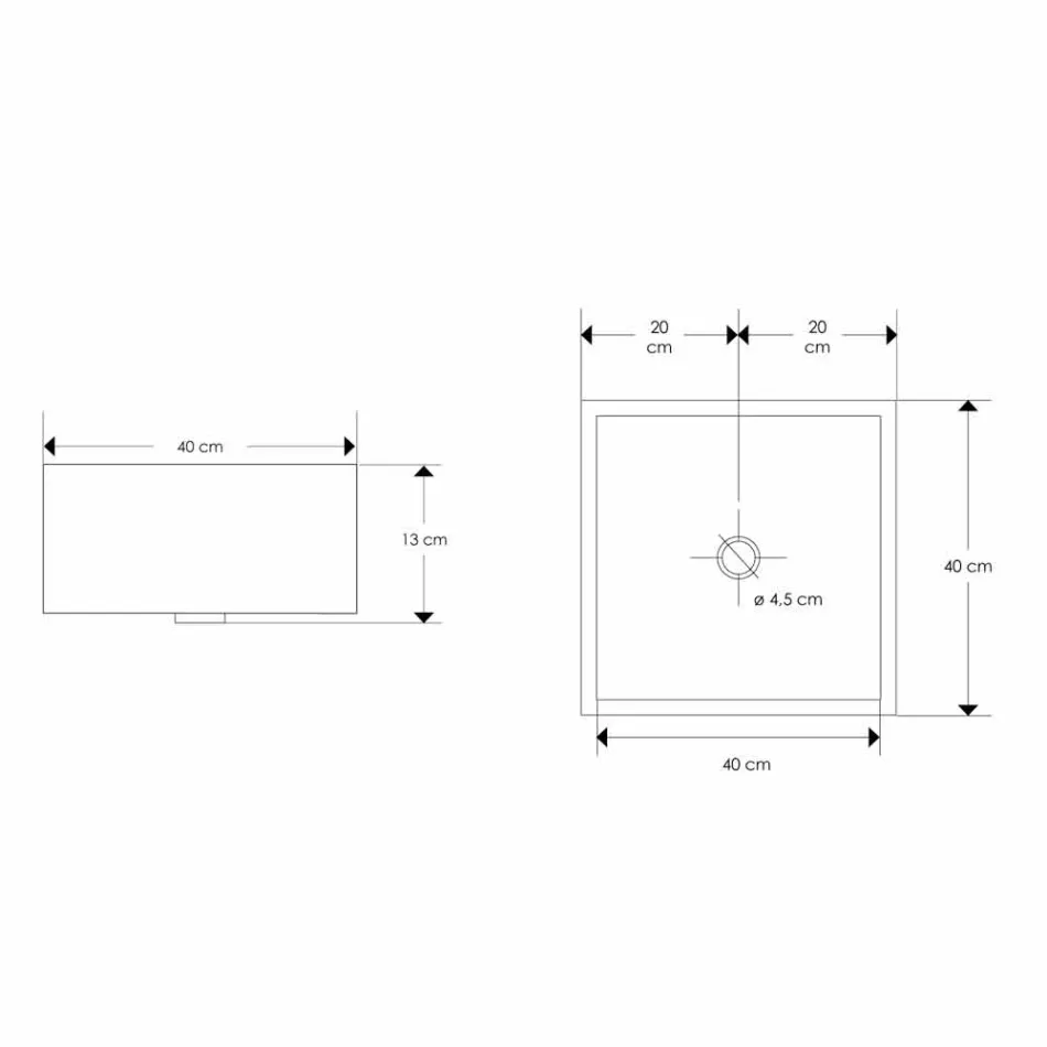 Lavabo di Design da Appoggio con Piastra in Resina - Duca Viadurini