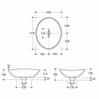 Lavabo di design da appoggio in ceramica cocco fatto in Italia Animals Viadurini