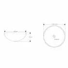 Lavabo di Design da Appoggio in Resina con Inserti in Corallo - Salvatore Viadurini