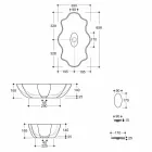 Lavabo di design moderno da appoggio ceramica bianco made Italy Cubo  Viadurini