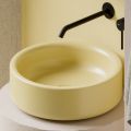 Lavabo Diametro 42 cm da Appoggio in Ceramica Made in Italy - Ragazza