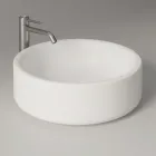 Lavabo Diametro 42 cm da Appoggio in Ceramica Made in Italy - Ragazza Viadurini
