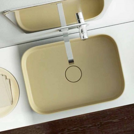 Lavabo freestanding da appoggio moderno colorato made Italy, Formicola Viadurini