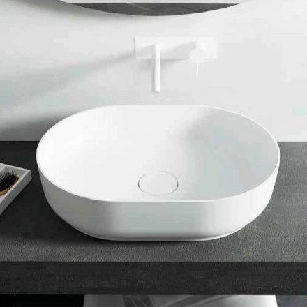 Lavabo freestanding di design da bagno fatto in Italia Dalmine Medium Viadurini
