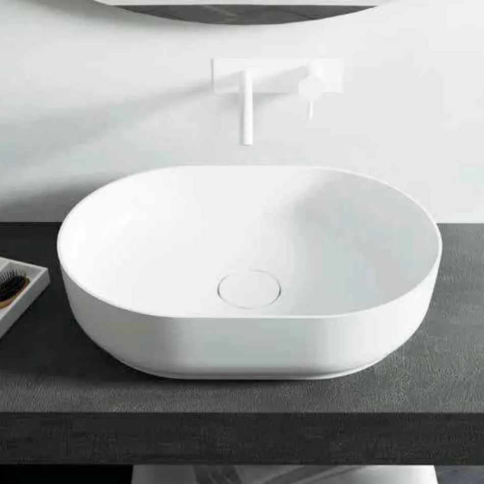 Lavabo freestanding di design da bagno fatto in Italia Dalmine Medium Viadurini