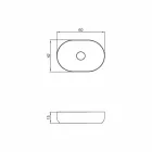 Lavabo freestanding di design da bagno fatto in Italia Dalmine Medium Viadurini