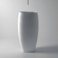 Lavabo freestanding in ceramica design moderno Gais, fatto in Italia