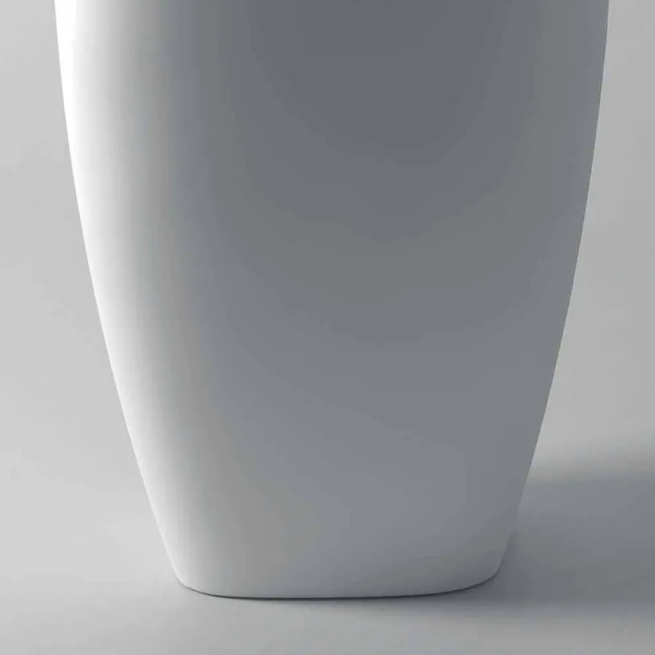Lavabo freestanding in ceramica design moderno Gais, fatto in Italia Viadurini