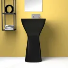 Lavabo freestanding in ceramica moderno realizzato in Italia, Firmino Viadurini
