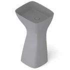 Lavabo freestanding in ceramica moderno realizzato in Italia, Firmino Viadurini