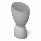 Lavabo freestanding moderno in ceramica prodotto in Italia, Basile Viadurini