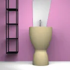 Lavabo freestanding moderno in ceramica prodotto in Italia, Basile Viadurini