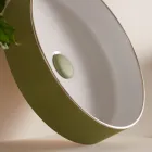 Lavabo in Grès Porcellanato di Diverse Finiture Made in italy - Busta Viadurini
