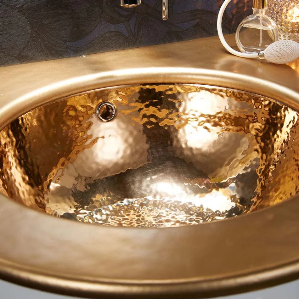 Lavabo Incassato in Fire Clay di 3 Finiture Made in italy - Erioli Viadurini