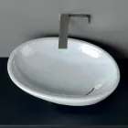Lavabo madreperla da appoggio di moderno design made Italy Glossy Viadurini