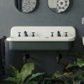 Lavabo per il Bagno Doppio con Struttura Rettangolare e in Ceramica - Kevin