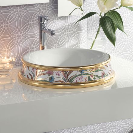 Lavabo Semincasso in Diverse Finiture in Fire Clay Made in italy - Erasmo Viadurini