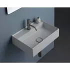 Lavabo sospeso in ceramica Sun 50x35 cm, diversi colori disponibili Viadurini
