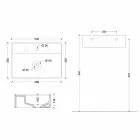 Lavabo sospeso in ceramica Sun 50x35 cm, diversi colori disponibili Viadurini