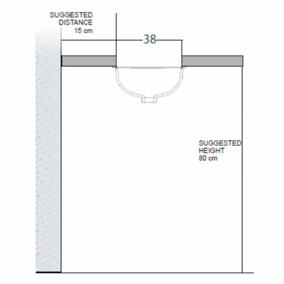 Lavabo sottopiano in fire clay e oro fatto a mano in Italia, Egeo Viadurini