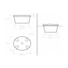 Lavabo Vintage in Porcellana Fuso a Mano con Fiori Made in italy - Barbera Viadurini