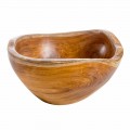 Lavandino da appoggio moderno in legno teak naturale Vigevano