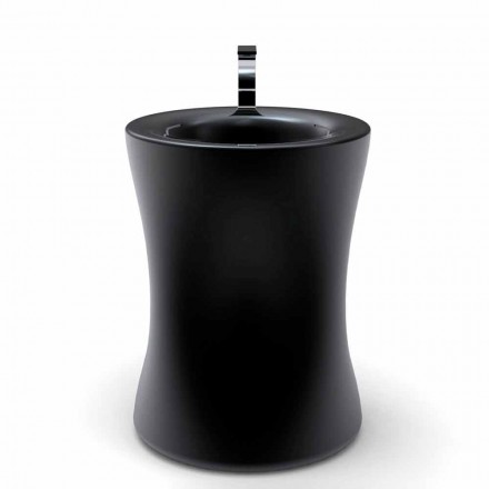 Lavandino freestanding a colonna moderno prodotto in Italia, Siracusa Viadurini