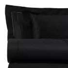 Lenzuola in Raso di Cotone Completo da Letto Matrimoniale Tinta Unita - Fresia Viadurini