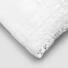 Lenzuolo di Lino Bianco con Pizzo per Letto Matrimoniale Alta Qualità - Fiumana Viadurini
