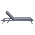 Lettino 196x75 cm da Esterno in Alluminio con Cuscino - Sundra Viadurini