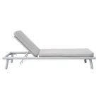 Lettino 196x75 cm da Esterno in Alluminio con Cuscino - Sundra Viadurini