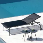 Lettino da Giardino Impilabile in Acciaio Made in Italy 2 Pezzi – Arwen Viadurini