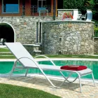 Lettino Impilabile da Giardino in Alluminio e Textilene - Spero Viadurini