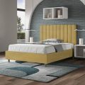Letto 140x200 cm Microfibra con Linee Verticali Simmetriche Made in Italy - Guanto