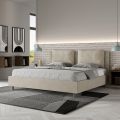 Letto 180x200 cm Testata con Cuscinatura in Microfibra Made in Italy - Olimpiadi