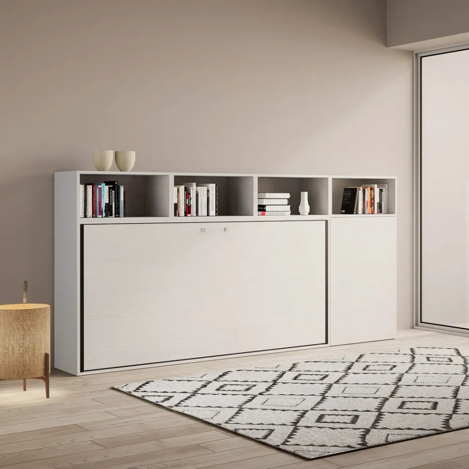 Letto a Scomparsa Singolo in Diverse Composizioni - Collaborativo Viadurini