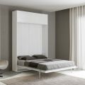 Letto a Una Piazza e Mezza a Scomparsa Verticale con Pensile - Magicompare