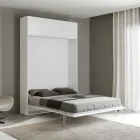 Letto Alla Francese a Scomparsa Verticale con Pensile - Magicompare Viadurini