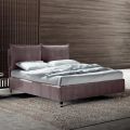 Letto Matrimoniale 160x190 con 2 Soffici Cuscinoni con Balza Perimetrale - Ernesta