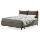 Letto Matrimoniale 160x190 con 2 Soffici Cuscinoni nella Testata - Tramonti Viadurini