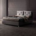 Letto Matrimoniale 160x190 con Bottoncini Decorativi nei Cuscinoni - Raggi