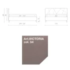 Letto Matrimoniale 160x190 con Lavorazione a Trapuntatura Geometrica - Ciottolino Viadurini