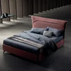 Letto Matrimoniale 160x190 con Linee Ricurve e Doppia Fascia Trapuntata - Gioie Viadurini