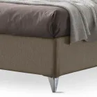 Letto Matrimoniale 160x190 con Testata a Linee Ricurve Made in Italy - Oriente Viadurini