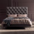 Letto Matrimoniale 160x190 con Testata Alta e Trapuntata Made in Italy - Sallie