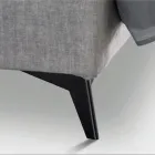 Letto Matrimoniale 160x190 con Trapuntatura di Curve ad Incroci - Girasole Viadurini