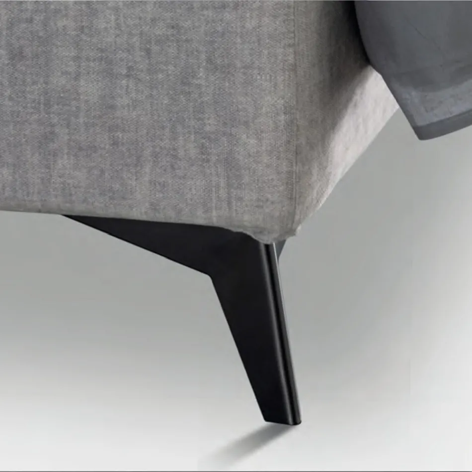 Letto Matrimoniale 160x190 con Trapuntatura di Curve ad Incroci - Girasole Viadurini