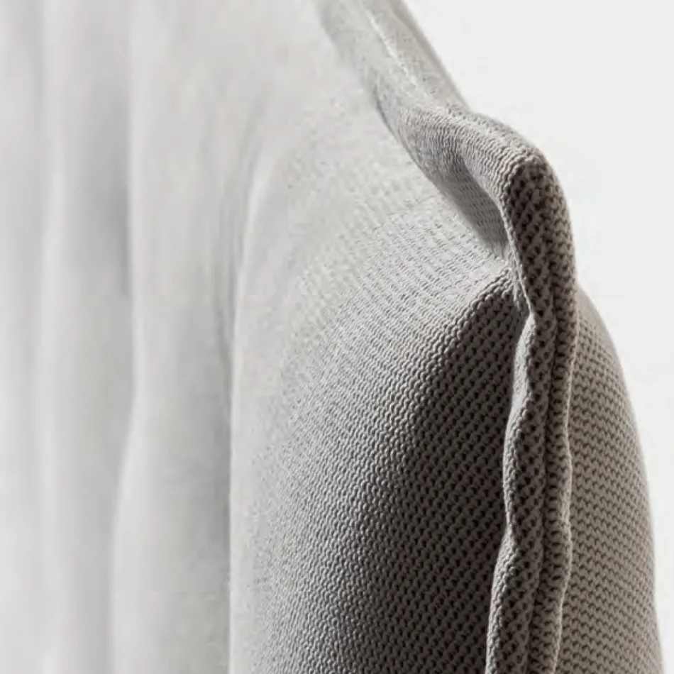 Letto Matrimoniale 160x190 in Tessuto con Testata con Bottoni Made in Italy - Sogni Viadurini